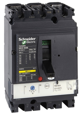 LV429744 | Автоматический выключатель NSX100F MA 3P3d 6,3A 36кА, Schneider Electric