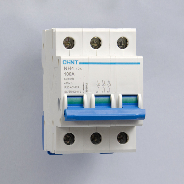 398043 | Выключатель нагрузки NH4-125 3P 32А (DB), Chint