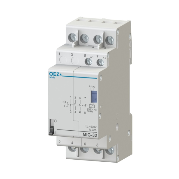 OEZ:43193 | Импульсное реле, серия MIG, 4НО, 32А, управление 230В AC, OEZ