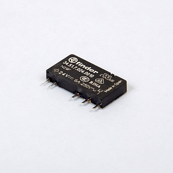 345170240010 | Миниатюрное реле, серия 34, 24В DC чувств., 6А, 1CO, Finder