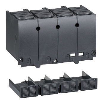 LV438326 | 4П КЛЕМ.ЗАГЛУШ. ДЛЯ ПОСЛ.СОЕД.NSX100-250, Schneider Electric