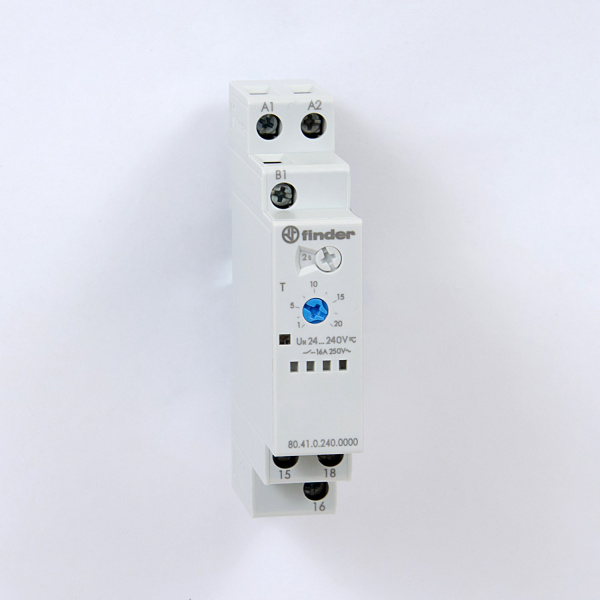 804102400000 | Таймер 80 серии, функция ВЕ, 1 СО, питание 24…240В АС/DC, Finder