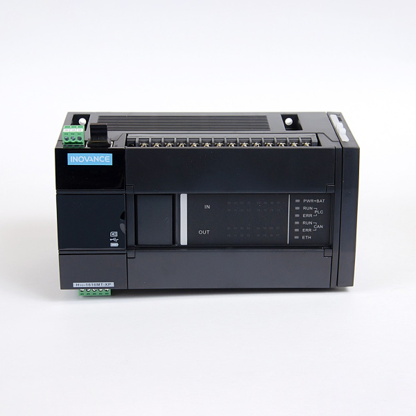 H3U-1616MT-XP | ПЛК H3U 16 входов 16 выходов транзисторных NPN, 1 x RS485, 1 x RS422,1 x CAN port,1 x Ethernet port, Inovance
