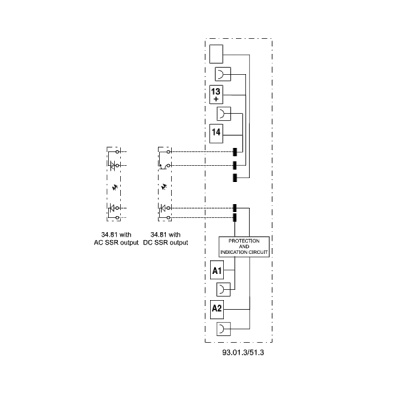 389132408240 | Интерфейсное реле твердотельное, пружинные клеммы, серия 38, 230…240В AC/DC, 2 А, 1 НО, Finder