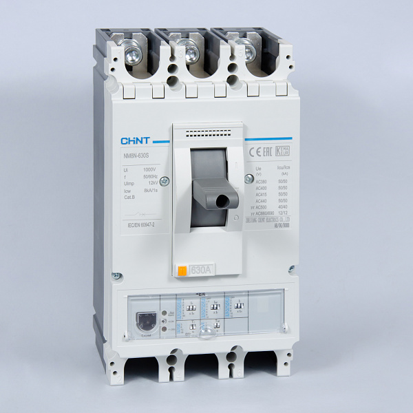 269426 | Автоматический выключатель NM8N-630S EN 3P 630А 50кА с электронным расцепителем, Chint