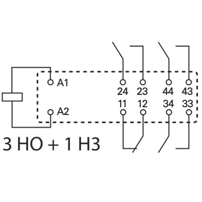 501490244310 | Реле безопасности 50 серии, 3НО+1НЗ, катушка 24В DC, 10 шт, Finder