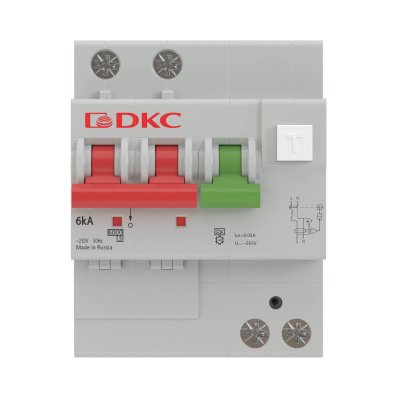 MDV63-23C16-A | АВДТ YON MDV63 1P+N 16A C 100mA 6kA тип A, DKC