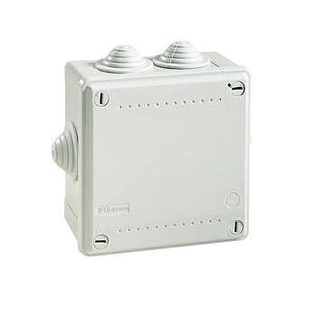 dkc53800 | Коробка ответвительная с 8+2 кабельными вводами д.25/20 мм, IP55, 100х100х50 мм, DKC