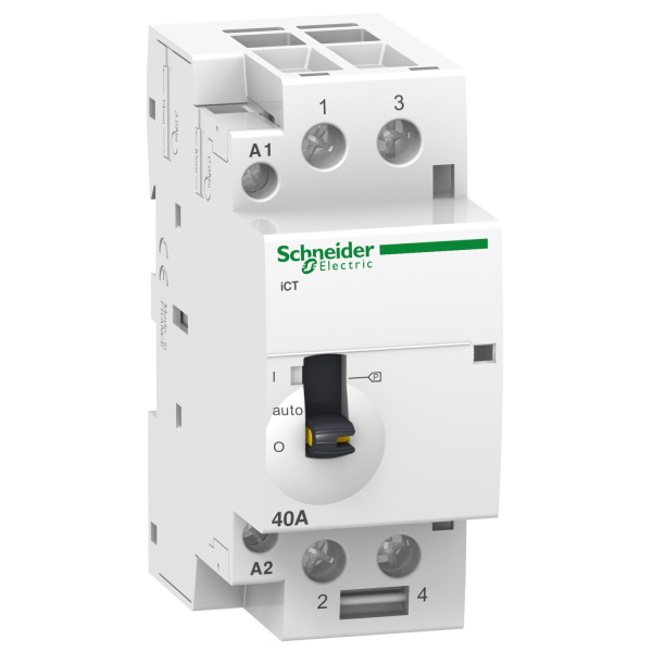 A9C21862 | Модульный контактор, серия iCT, 2НО, 63А, управление 220…240В AC, Schneider Electric