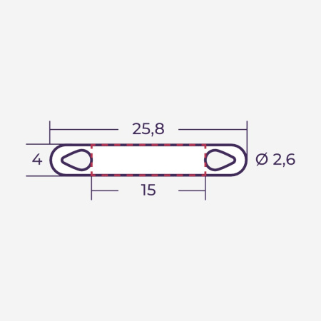 el523015040 | Маркер продеваемый PM-0-15x4 W белый (рул. 3000 шт.), Elegir