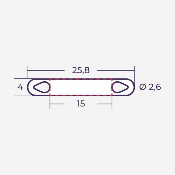 el523015040 | Маркер продеваемый PM-0-15x4 W белый (рул. 3000 шт.), Elegir