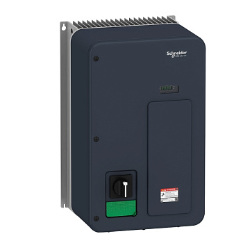 ATV320U75N4WS | Преобразователь частоты, серия ATV320, 7,5 кВт, 17 А, перегрузка 150 %, 380 В, 3ф, IP65, Schneider Electric