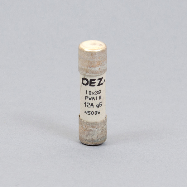 OEZ:40753 | Плавкая вставка, серия PV, 12А, кривая gG, размер 10x38мм, OEZ 