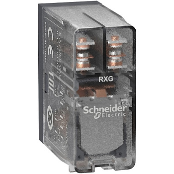 RXG25B7 | Миниатюрное реле, серия RXG, 24В AC, 5А, 2CO, Schneider Electric