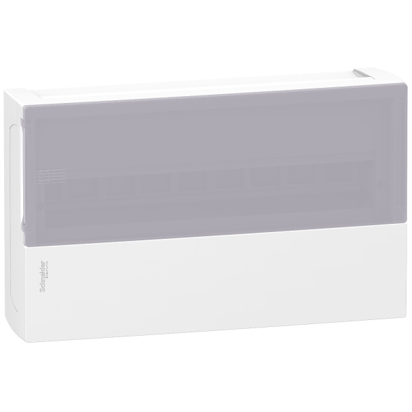 MIP12118S | Щиток навесной Mini Pragma 1 ряд/18 модулей, прозрачная дверь, Schneider Electric