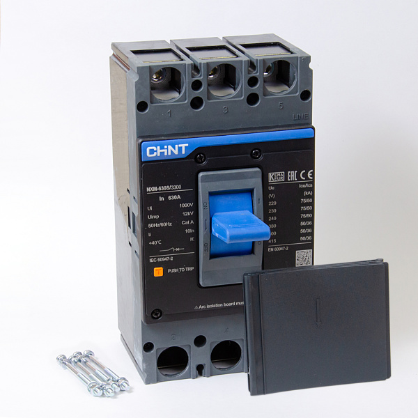 131375 | Автоматический выключатель NXM-630S/3P 630А 50кА, Chint