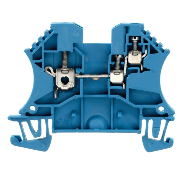  WDU 2.5/1.5/ZR BL | Винтовая клемма WDU 2.5/1.5/ZR BL синяя, (уп.-100шт.), Weidmuller 