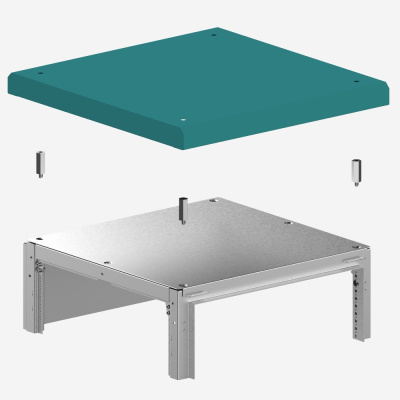 621.601 | Крыша шкафа дождевая Ш:1000 Г:600 , МКТ
