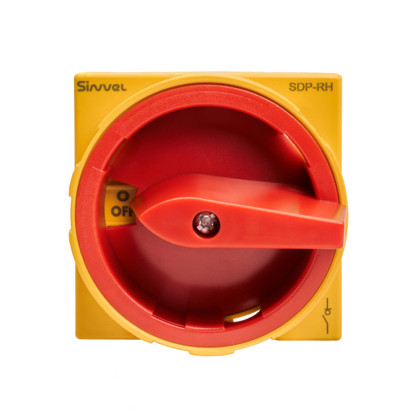SDP-RH | Выносная ручка на дверь, красно-желтая, IP65, Sinvel