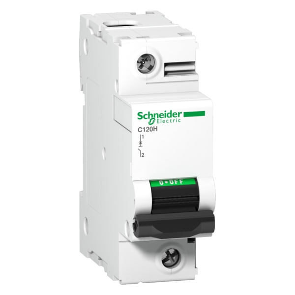 A9N18492 | Автоматический выключатель Acti9 C120H  1п 125А, кривая D, 15кА, Schneider Electric