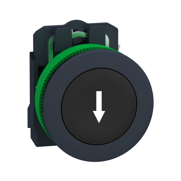 XB5FA3351 | Кнопка без подсветки, с возвратом, 1НО, чёрная, стрелка вниз, Schneider Electric