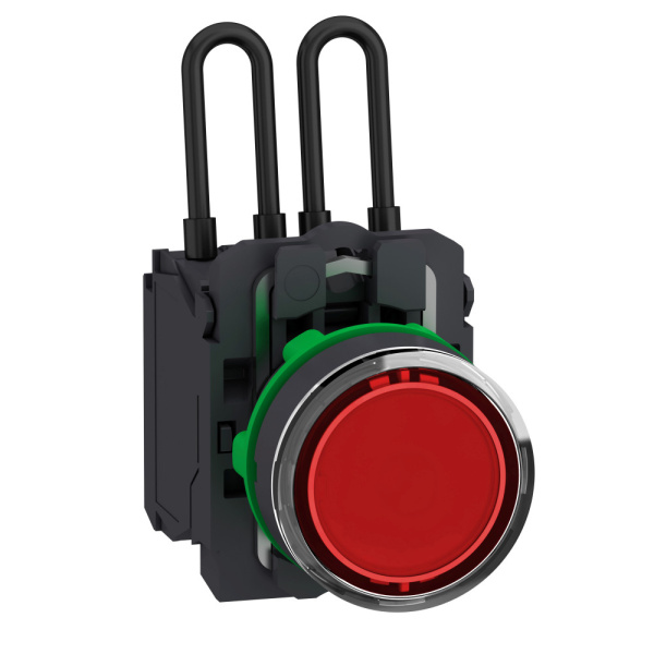 XB5AW24B5 | Кнопка с подсветкой 24В AC/DC, с возвратом, красная, Schneider Electric