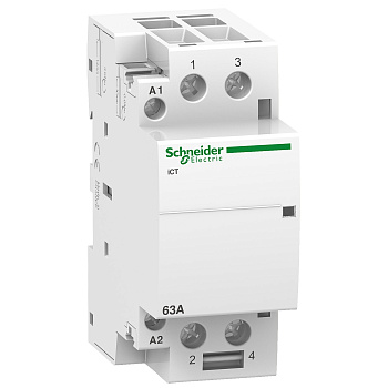 A9C20862 | Модульный контактор, серия iCT, 2НО, 63А, управление 220…240В AC, Schneider Electric