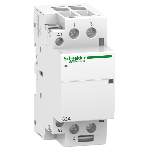 A9C20862 | Модульный контактор, серия iCT, 2НО, 63А, управление 220…240В AC, Schneider Electric