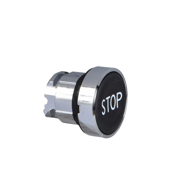 ZB4BA234 | Головка кнопки, чёрная, с маркировкой "STOP", Schneider Electric