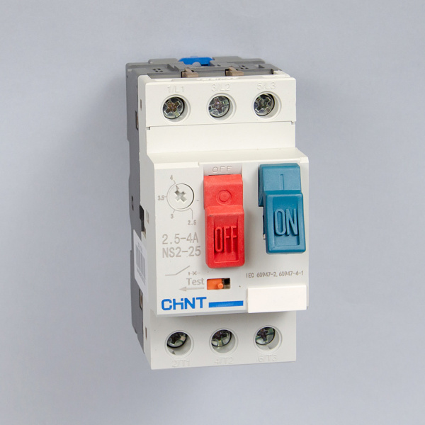 Автоматический выключатель защиты двигателя NS2-25 2.5-4А, Chint, ch495079