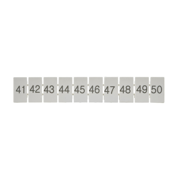 ZB6(41-50)  | Маркировка верхняя горизонтальная для клемм 4 кв.мм, 41-50 (1 лист = 10 шт.), Clims 