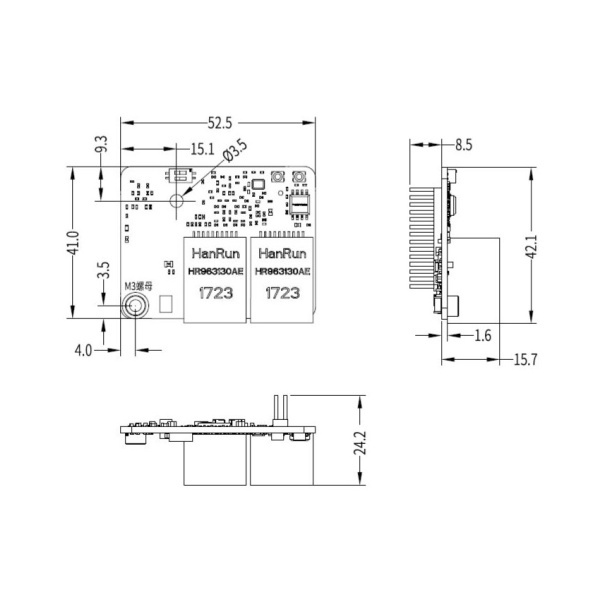 MD500-EM1 | Карта Modbus-TCP MD520/MD500-Plus, Inovance