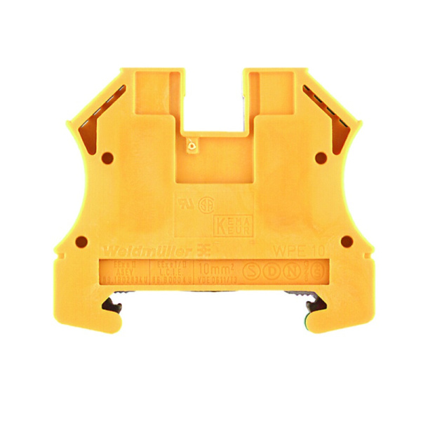 1010300000 WPE 10 | Заземляющая клемма WPE 1,3…16мм², винтовой зажим, Weidmuller 