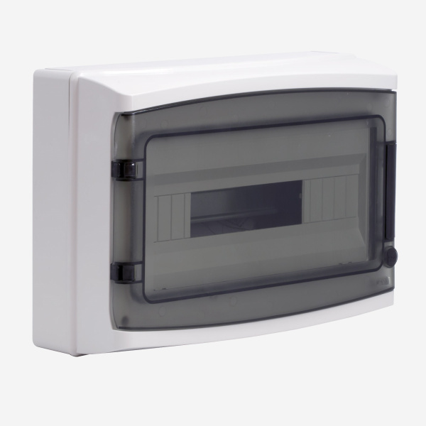 DKC RB18W6TGD Щиток настенный с дверцей 18 мод.,IP65, серый, с клеммным блоком 63А