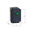 ATV320U07M2C | Преобразователь частоты, серия ATV320, 0,75 кВт, 4,8 А, перегрузка 150 %, 220 В, 1ф, Schneider Electric