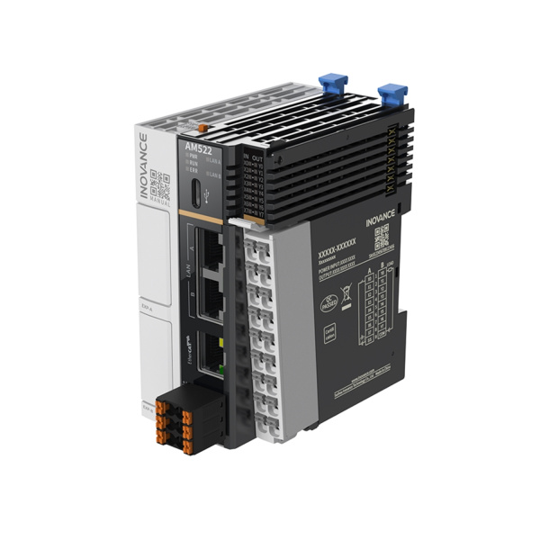 AM521-0808TN | ПЛК AM521 8 входов 8 выходов дискретных NPN, 1x RS485, 1x USB, 2x EtherNET, 1x EtherCAT, 8 сервоосей, Inovance