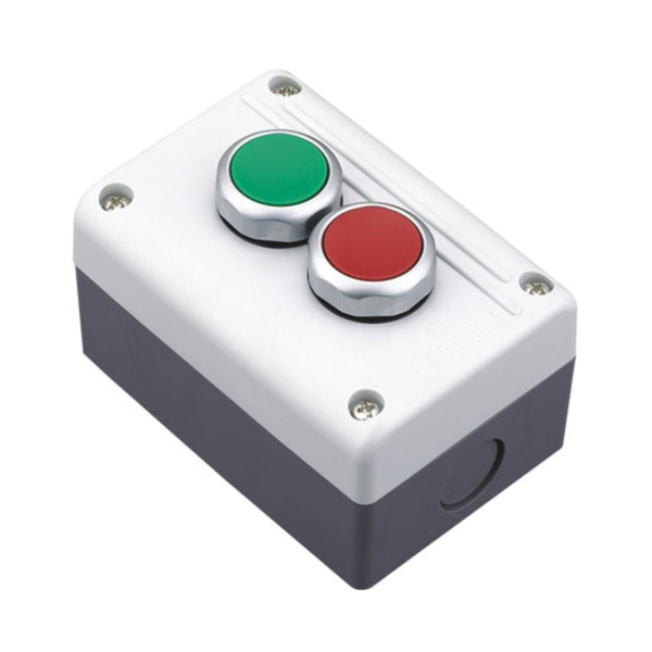 587064 | Кнопочный пост NPH1-2001, две зелёные кнопки, 1НО+1НЗ, Chint