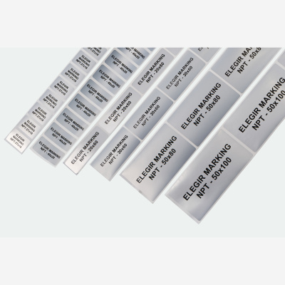 1266020 | Маркировочная наклейка NPT-20х60 металлизированная (рулон 400 шт.), Elegir 