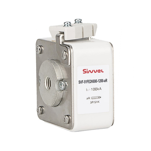 SVF-51FE0K690-80-aR | Предохранитель, 80 А, 690 В AС, aR, резьб соед, габ 0, высота 51 мм, Sinvel 