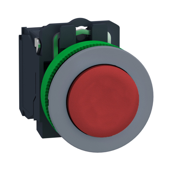 XB5FL42C0 | Кнопка без подсветки, с возвратом, 1НЗ, красная, C0, Schneider Electric