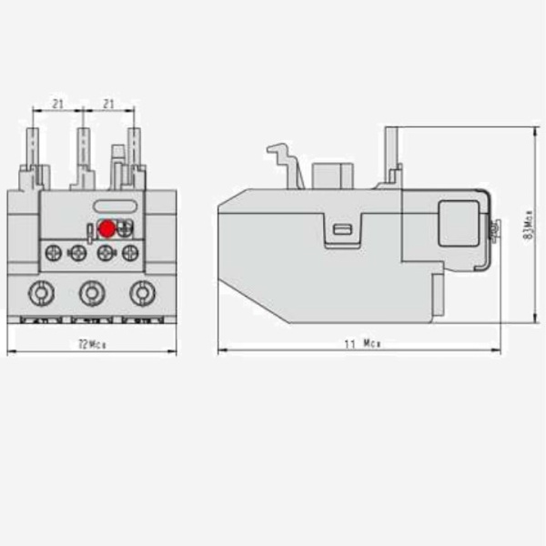 MRE9332 | ТЕПЛОВОЕ РЕЛЕ ПЕРЕГРУЗКИ MRE F93 23-32A КЛАСС 10 (LRE353), Systeme Electric