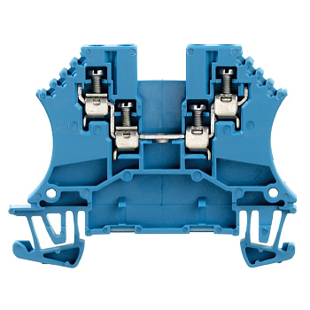  WDU 1.5/ZZ BL | Винтовая клемма WDU 1.5/ZZ, BL, (уп.-100шт.), Weidmuller 