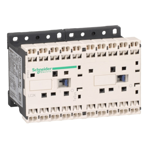 LC2K09013P7 | Контактор реверсивный, серия Tesys K, 3P, 9 А, AC3, 1 НЗ, 230В AC , Пружинный, Schneider Electric