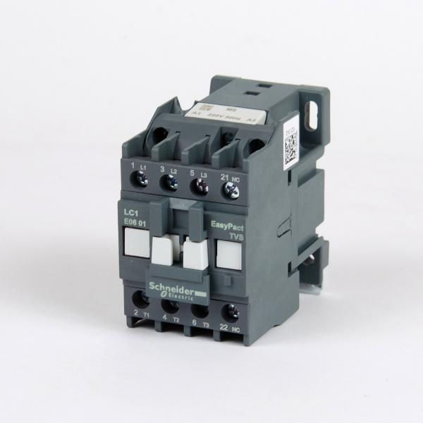LC1E0601M5 | Контактор, серия EasyPact TVS, 3P, 6А, 1НЗ, управление 220В AC, Schneider Electric