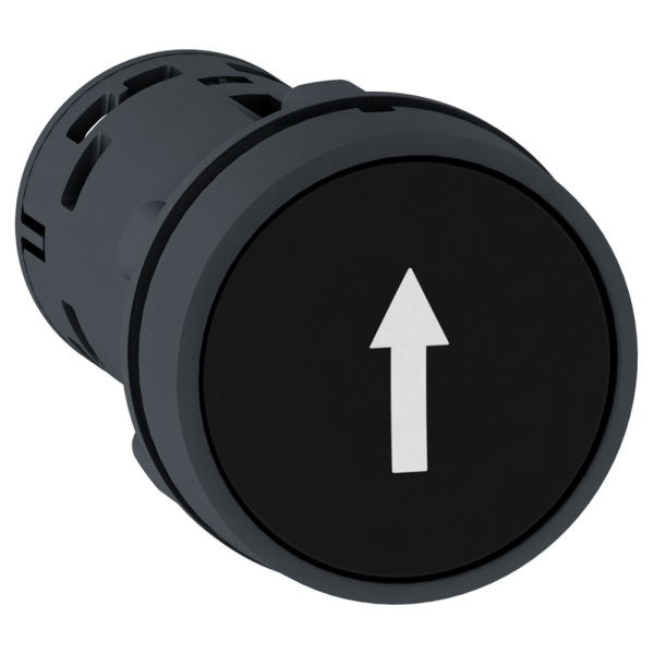 XB7NA21341 | Кнопка, без подсветки с возвратом, чёрная, 1НО, стрелка вверх, Schneider Electric