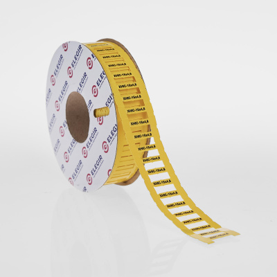 422154612 | Маркер для контейнеров XHIC-15-4,6x0,4-Y желтый (уп. 1800 шт.), Elegir 