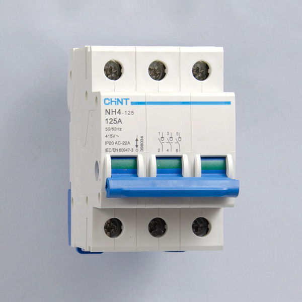 398034 | Выключатель нагрузки NH4-125 3P 125А (DB), Chint