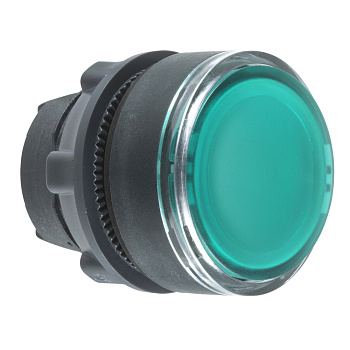 ZB5AA38 | Головка кнопки, зеленая, для вставки маркировки, Schneider Electric