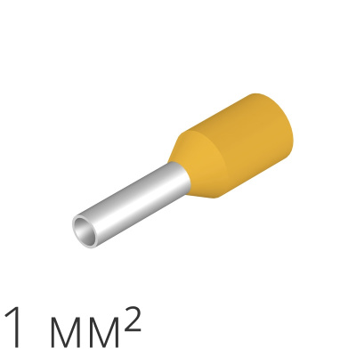 Наконечник-гильза 1,0 мм² (уп.-100шт.)
