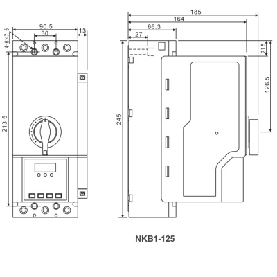 ch173839 | Интеллектуальный пускатель с функцией управления и защиты NKB1-125 C/M125/06QLTG, Chint